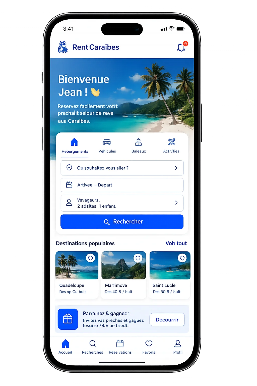 Application RentCaraïbes